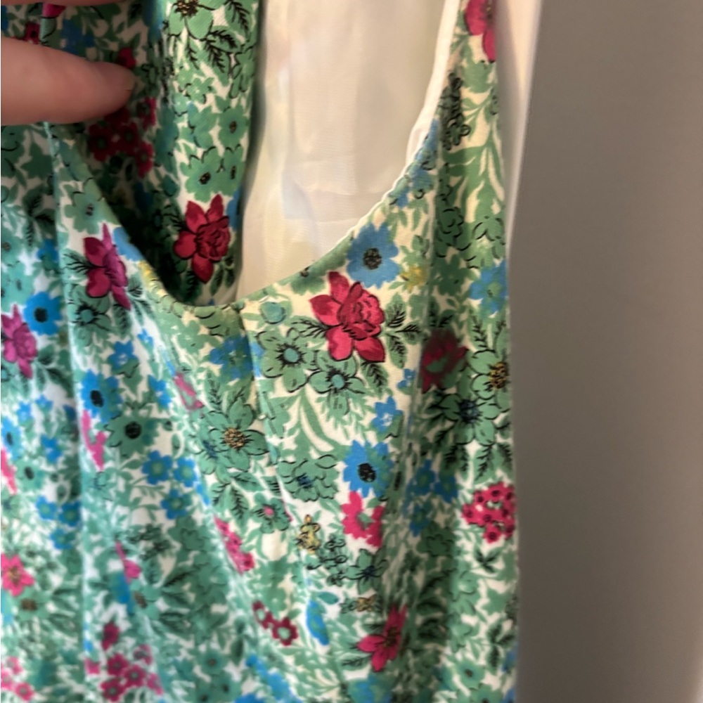 Anne Klein Green Floral Dress - Picture 8 of 16